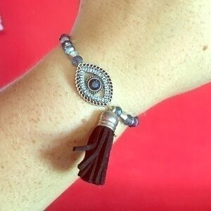 Eye and Tassel Bracelet